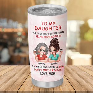 Personalized Tumbler - To My Daughter - Custom Appearance and Names - Gift Idea For Mother's Day