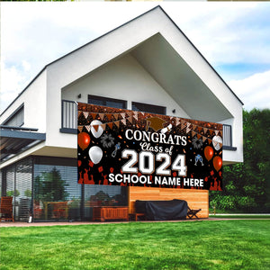 Congrats Class Of 2024 - Personalized Single Garage, Garage Door Banner Covers - Banner Decorations