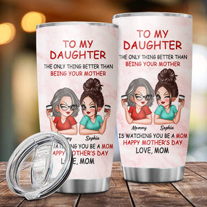 Personalized Tumbler - To My Daughter - Custom Appearance and Names - Gift Idea For Mother's Day