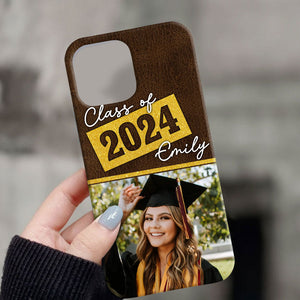 Class Of, Custom Photo And Name Graduation Phone Case - Personalized Phone Case, Graduation Gift