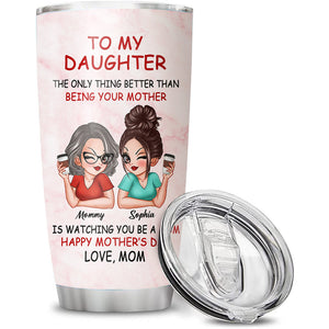 Personalized Tumbler - To My Daughter - Custom Appearance and Names - Gift Idea For Mother's Day