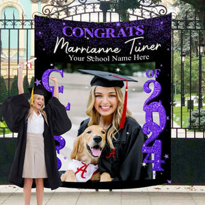 Class of 2024 Custom Graduation Party Backdrop - Personalized Custom Graduation Backdrop