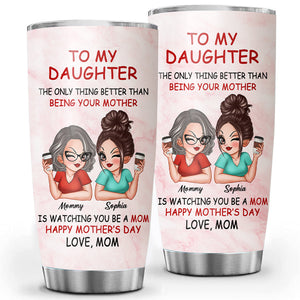 Personalized Tumbler - To My Daughter - Custom Appearance and Names - Gift Idea For Mother's Day