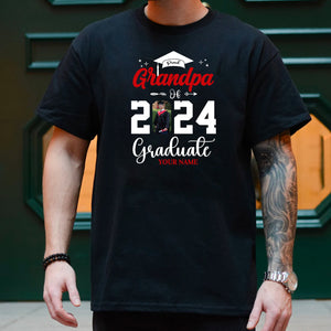 Proud Of Class 2024 Graduate, Custom Photo And Texts - Gift For Graduation - Personalized T-Shirt