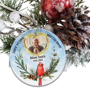 Until We Meet Again I'll See You In My Dream - Custom Photo And Name- Personalized 2 Sides Ceramic Ornament