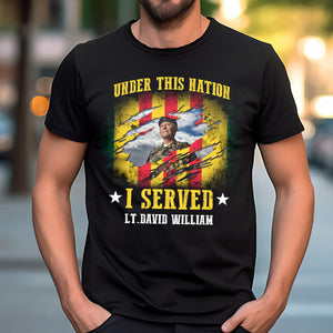 I Regret Nothing I Am Not A Hero But I Am Proud To Be A Vietnam Veteran - Personalized Vietnam Veteran T-Shirt, Gift For Veterans