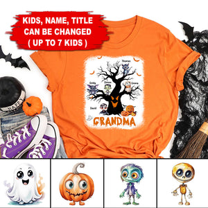 Halloween Tree - Custom Appearance & Name - Personalized T-Shirt - Halloween Family Gift