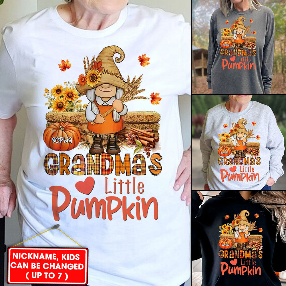 Happy Halloween - The Little Pumkins - Custom Name - Personalized T-Shirt - Halloween Family Gift