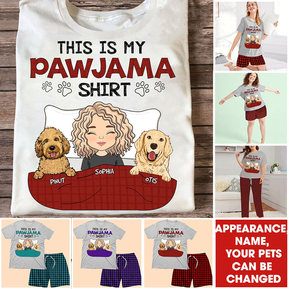 This My Pawjama Shirt - Custom Appearance And Name - Personalized Pajamas Shirt