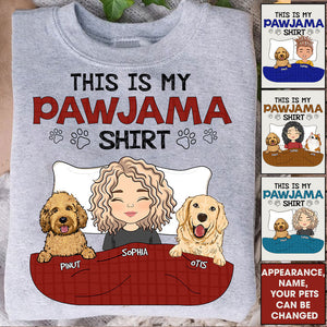 This My Pawjama Shirt - Custom Appearance And Name - Personalized Dark Hoodie