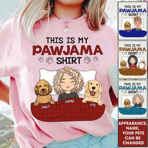 This My Pawjama Shirt - Custom Appearance And Name - Personalized Dark Sweatshirt