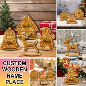 Custom Wooden Place Names - Christmas Festive Elements - Christmas Gift - Standing Table Decoration