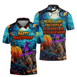 Happy Hallowoof - Never Mind The Witch Be Aware Of Pet - Personalized Halloween 3D Shirt, Halloween Gift