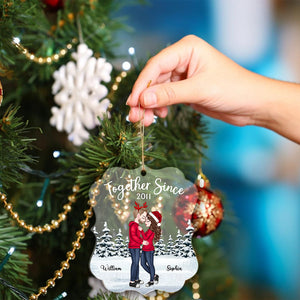 Together Since - Couple Ornament - Custom Appearance, Personalized Acrylic Ornament - Gift For Christmas, Couple Gift, Family Gift