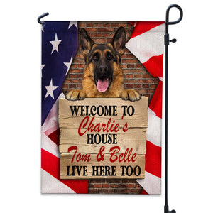 Personalized Custom Dog Photo Printed Cube Flag Eternal Reflections of Precious Moments