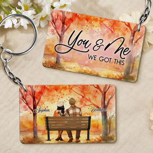 You And Me We Got This - Custom Appearance  And Name - Personalized Acrylic Keychain - Gift For Couple, Family