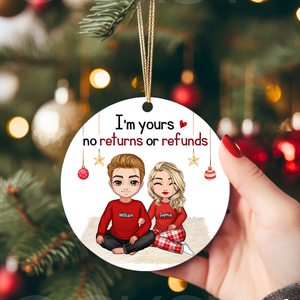 You And Me We Got This, Custom Appearances And Names- Personalized Ceramic Ornament - Gift For Christmas, Gift For Couple