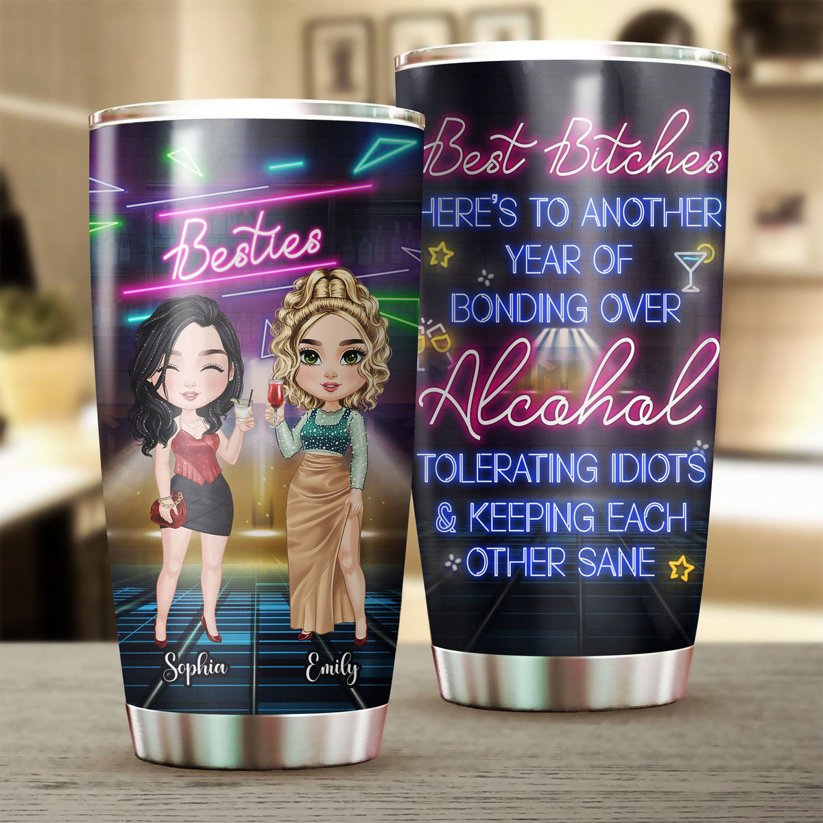 Personalized Best Friend Tumbler Here's To Another