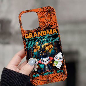 Happy Halloween, The Little Monsters - Custom Appearance And Names - Personalized Phone Case - Halloween Gift