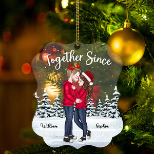 Together Since - Couple Ornament - Custom Appearance, Personalized Acrylic Ornament - Gift For Christmas, Couple Gift, Family Gift