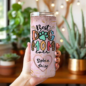 Custom Photo Dog Mom, Pet Skinny Tumbler, Gift For Dog Lover