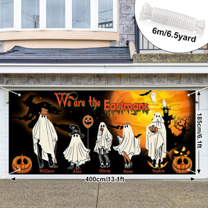 Orange Pumpkin Castle - Personalized Halloween Door Banner - Halloween Home Decoration Gifts