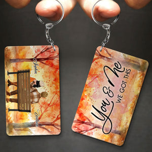 You And Me We Got This - Custom Appearance  And Name - Personalized Acrylic Keychain - Gift For Couple, Family