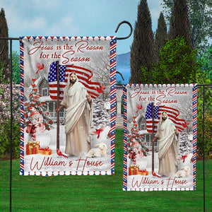 Happy Christmas, Snowman, Amazing US Flag, Jesus Is The Reason For The Season - Christmas Gift, Gift For Family