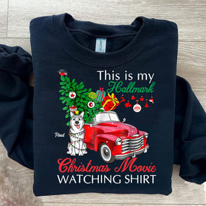 This Is My Hallmark Christmas Movie Watching Shirt - Christmas Gift For Pet Lovers - Personalized T-Shirt