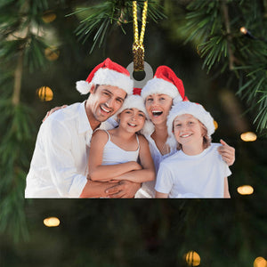 Xmas Gift  - Custom Photo, Personalized Acrylic Ornament - Gift For Christmas