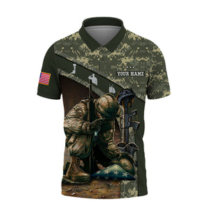 A Hero - Customized U.S. Veteran Polo Shirt, Gift For Veterans