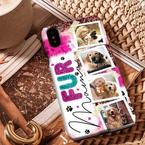 Pur Mama Pet 4 Photos - Custom Photo And Name - Personalized Phone Case, Gift For Pet Lover, Gift For Family