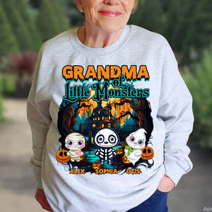 Happy Halloween - The Little Monsters - Custom Name - Personalized T-Shirt - Halloween Family Gift