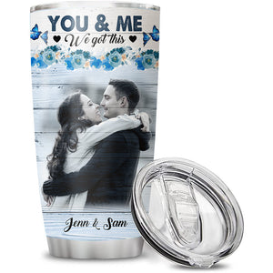 Custom Photo Husband & Wife Tumbler, Best Gift For Couple