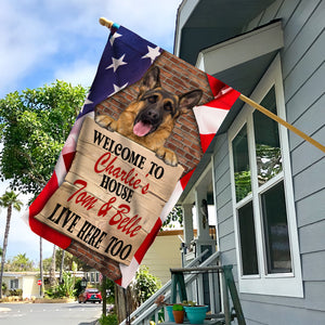 Personalized Custom Dog Photo Printed Cube Flag Eternal Reflections of Precious Moments