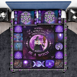 Personalized Witch Quilt Bed Sets - Halloween Gift Idea For Witch Lovers - Earth My Body Water My Blood Air My Breath Fire My Spirit