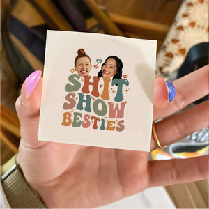 Custom Temporary Tattoo Shxt Show Besties Photo, Fake Tattoo, Gift For Best Friend