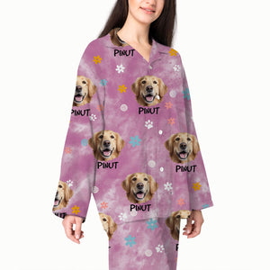 Custom Dog Cat Photo, Personalized Pajamas Set, Gift For Pet Lover