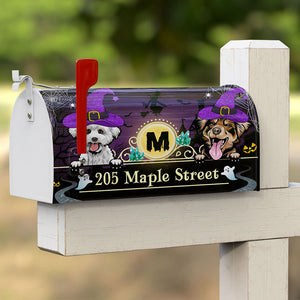 Personalized Pet Mailbox Cover, Custom Name Address, Gift For Dog Lover