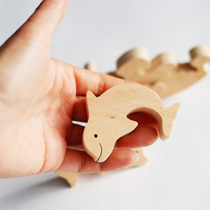 Man, Woman Couple Gift, Personalized Dolphin Puzzle Wooden - Wooden Pet Carvings - Gift For Family