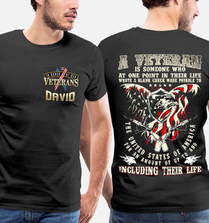 In Honor Of Our Veterans - Personalized Veteran T-Shirt, Gift For Veterans