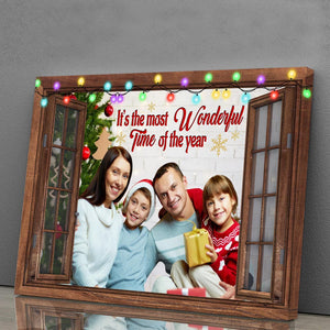 It Is The Most Wonderful Time Of Year  - Personalized Canvas - Family Decor