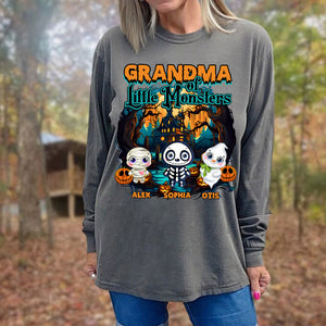 Happy Halloween - The Little Monsters - Custom Name - Personalized T-Shirt - Halloween Family Gift