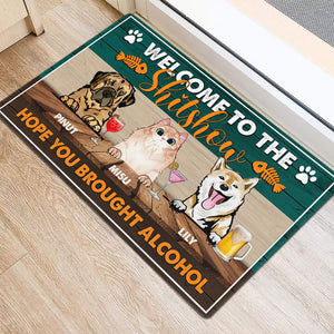 Personalized Pet Doormat, Welcome To The Shitshow,  Puppy and Kitty DoorMats