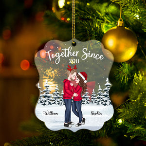 Together Since - Couple Ornament - Custom Appearance, Personalized Acrylic Ornament - Gift For Christmas, Couple Gift, Family Gift