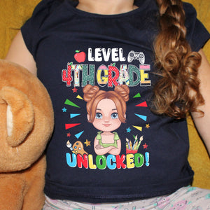 Level Unlocked, Personalized T-Shirt, Gift For Family, Back To School