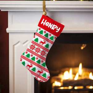 Custom Name - Personalized Christmas Socks Decoration - Christmas Gift, Gift For Family