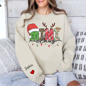 Family Best Gifts For Christmas, Mimi Claus Sweatshirt, Custom Grandma Claus Christmas - Personalized Sweatshirt - Family Gift