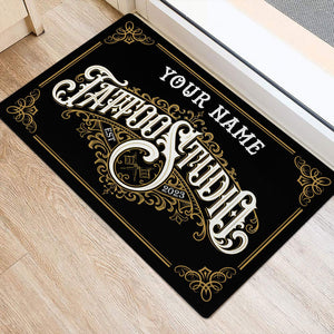 Personalized Tattoo DoorMats, Tatto Studio, Custom Name Welcome DoorMats