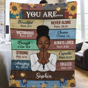 You Are - Custom Appearances And Names - Personalized Fleece Blanket